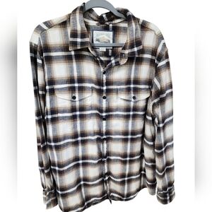 American‎ eagle plaid button down flannel xl
